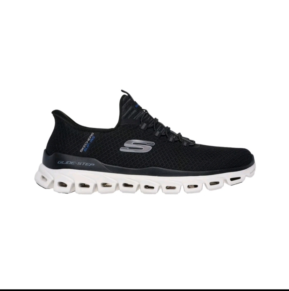 Skechers Men's Glide-Step Noxus Hands Free Slip-in Sneaker, Black - Picture 1 of 7